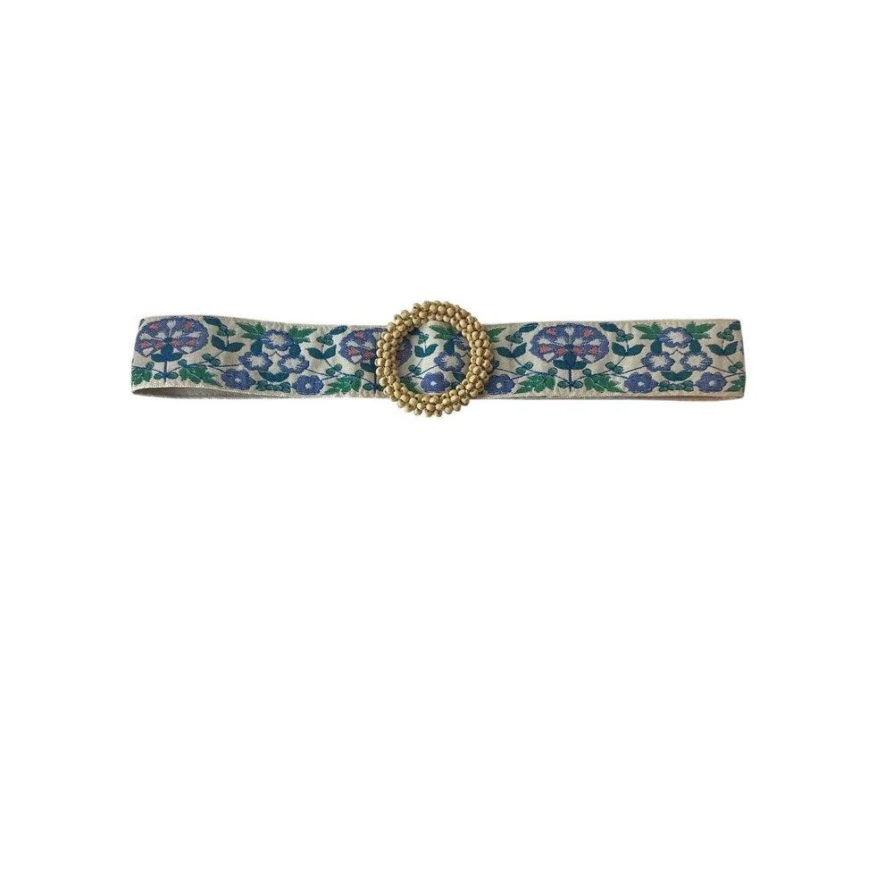 New POL Belt Women's Floral Adjustable Cloth One Size‎ Boho Bohemian Long New